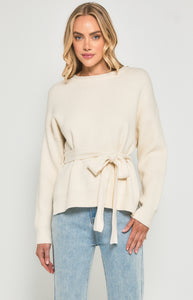 Round Neck Knit with Optional Belt