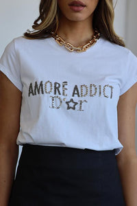 Amoré addict D'or Tee